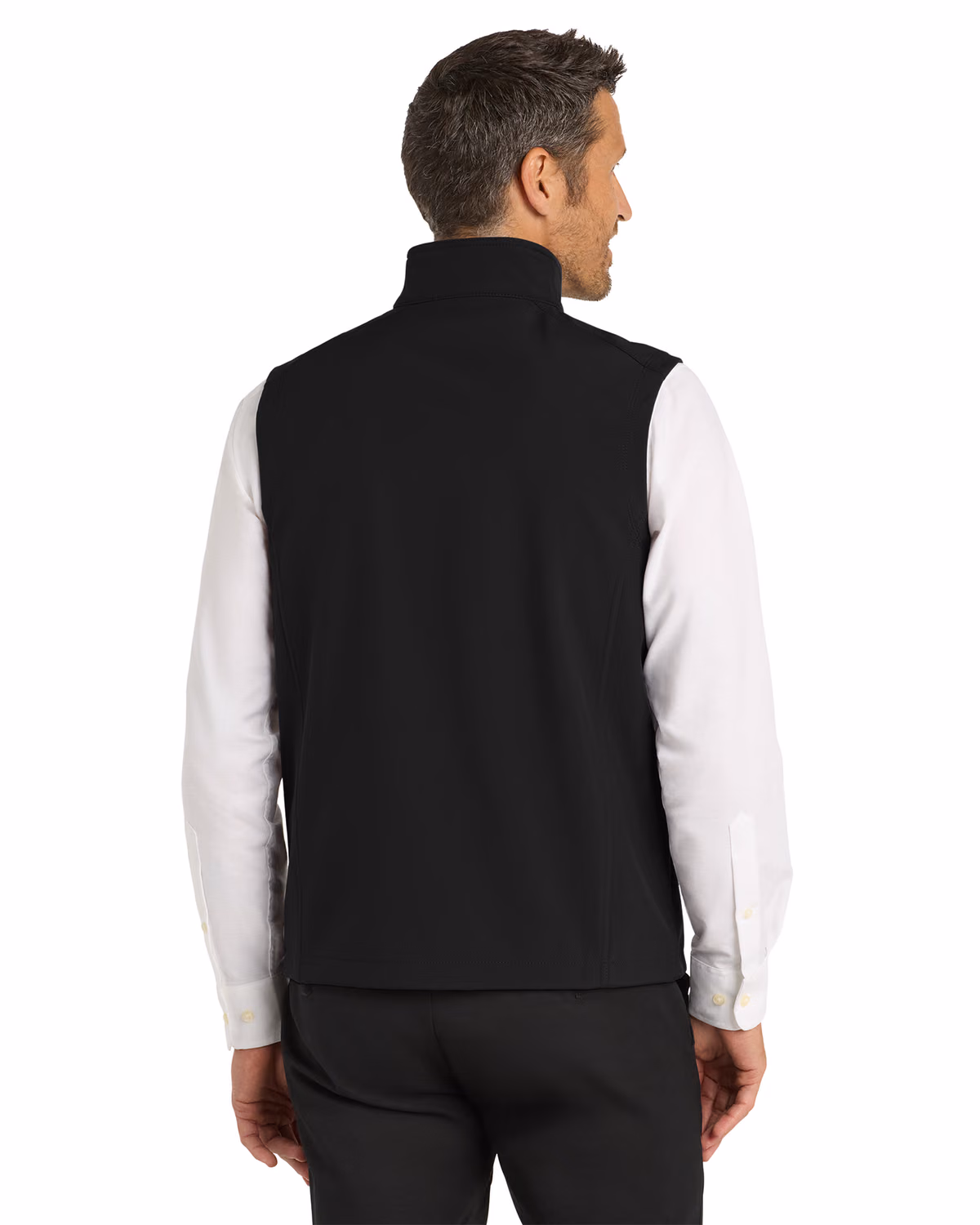 Custom Port Authority® Core Soft Shell Vest, Black, back view