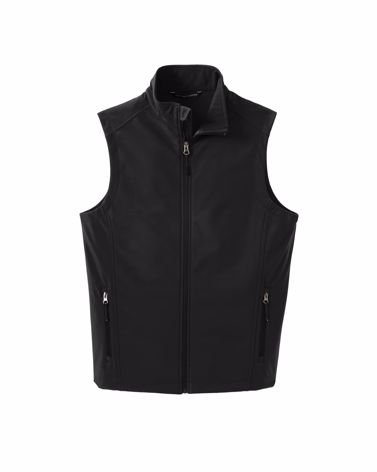 Custom Port Authority® Core Soft Shell Vest, Black, flat front
