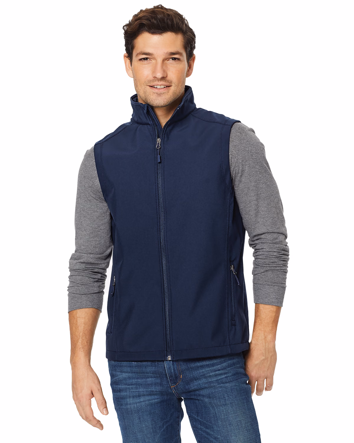 Custom Port Authority® Core Soft Shell Vest, Black, lifestyle