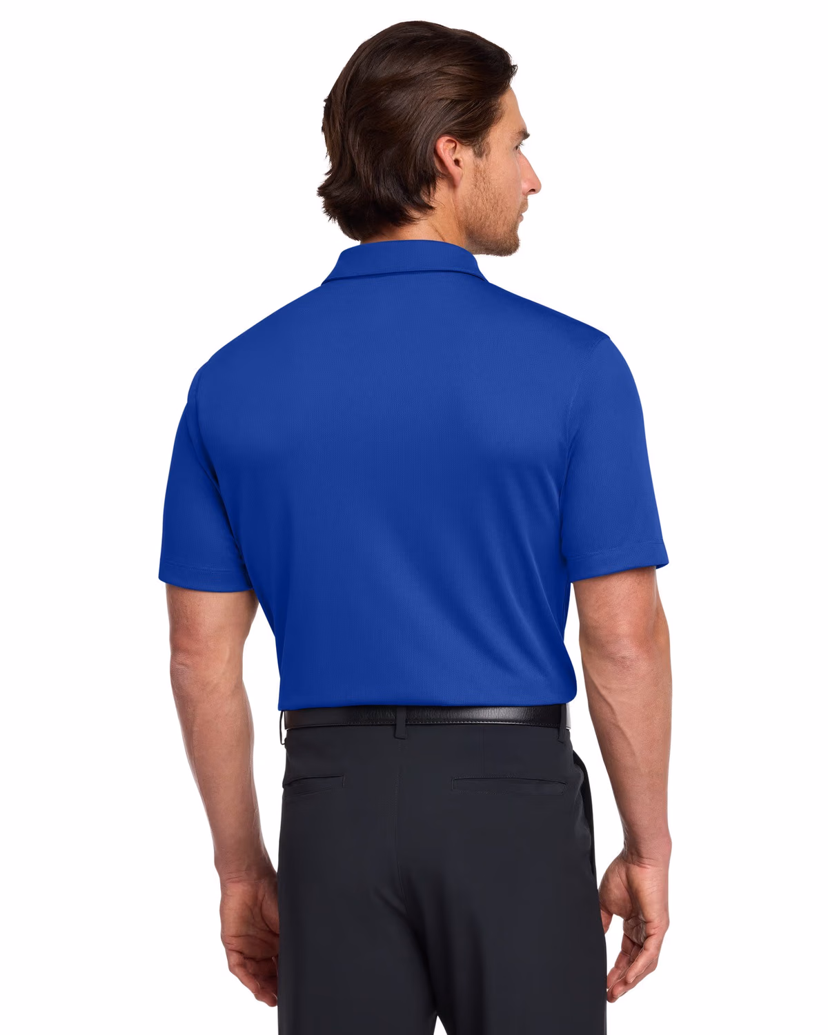 Custom Nike Dri-FIT Vertical Mesh Polo - Old Royal back