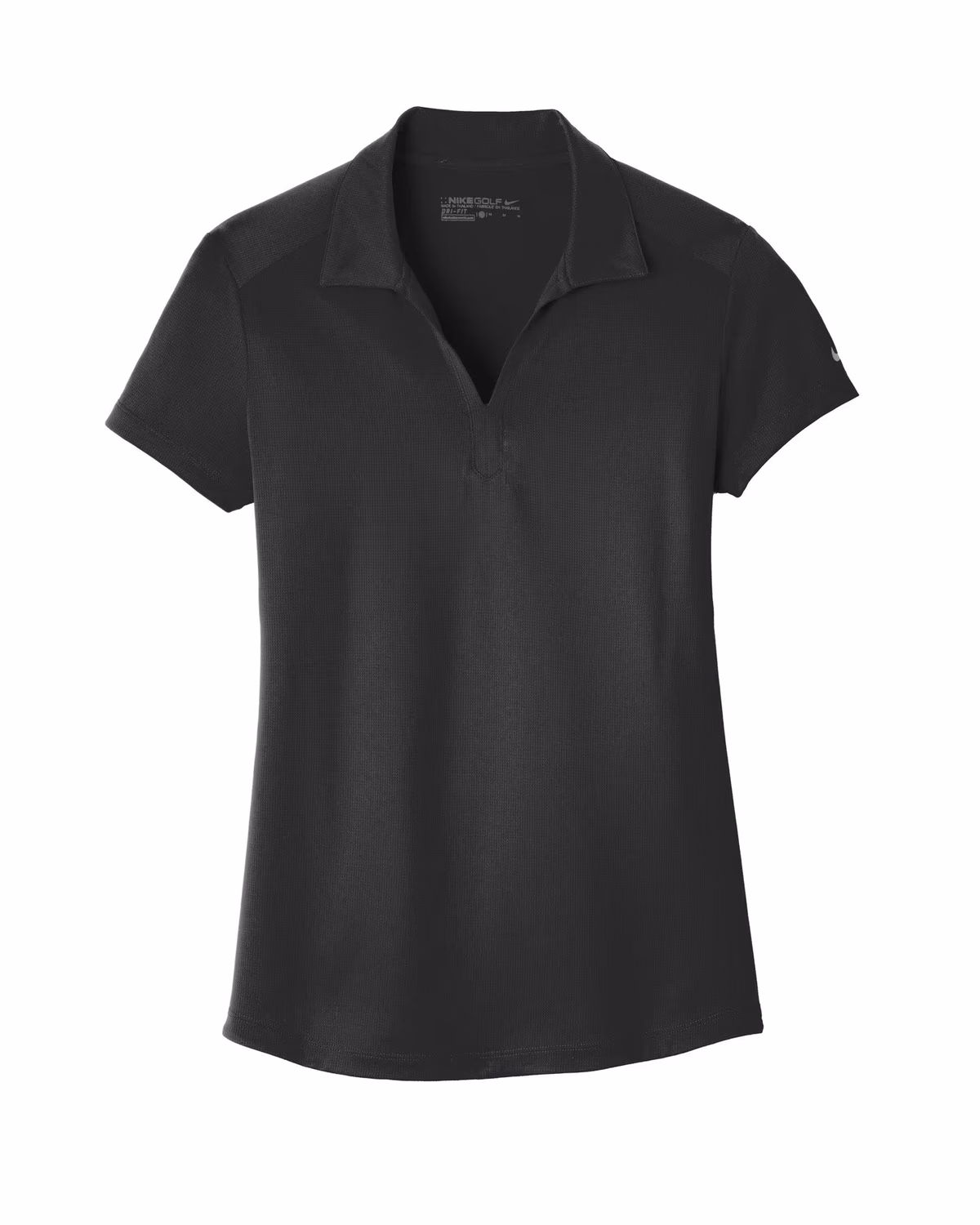 Custom Nike Women's Dri-FIT Legacy Polo - Black flat front