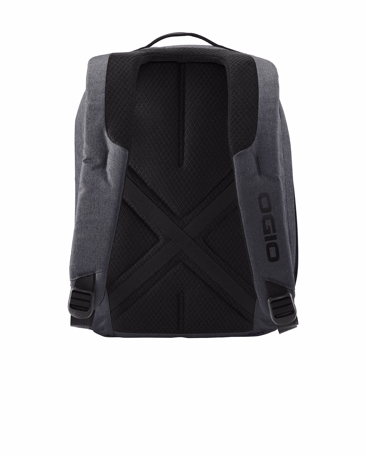 Custom OGIO Downtown Pack - Tarmac Heather - flat back
