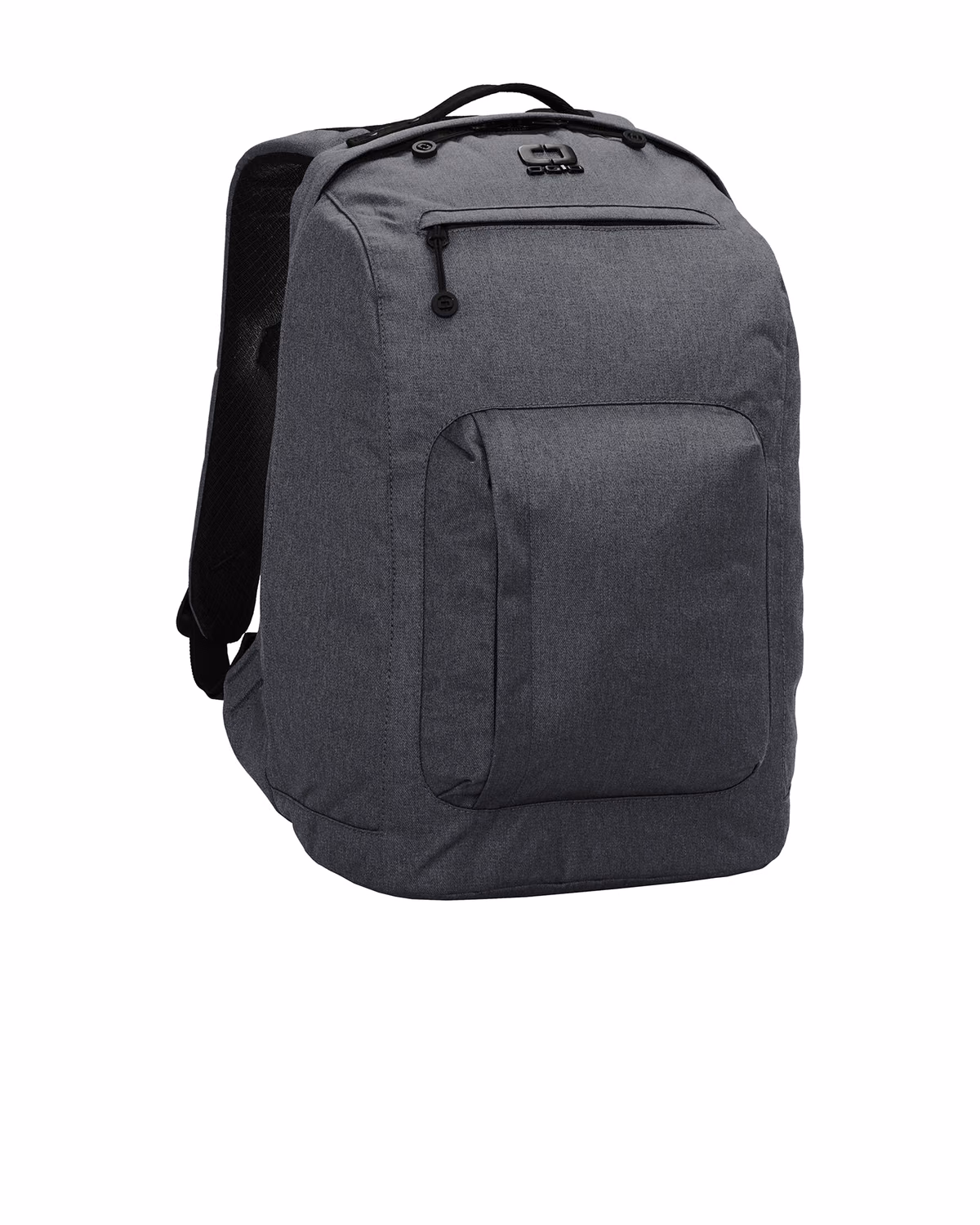 Custom OGIO Downtown Pack - Tarmac Heather - flat front