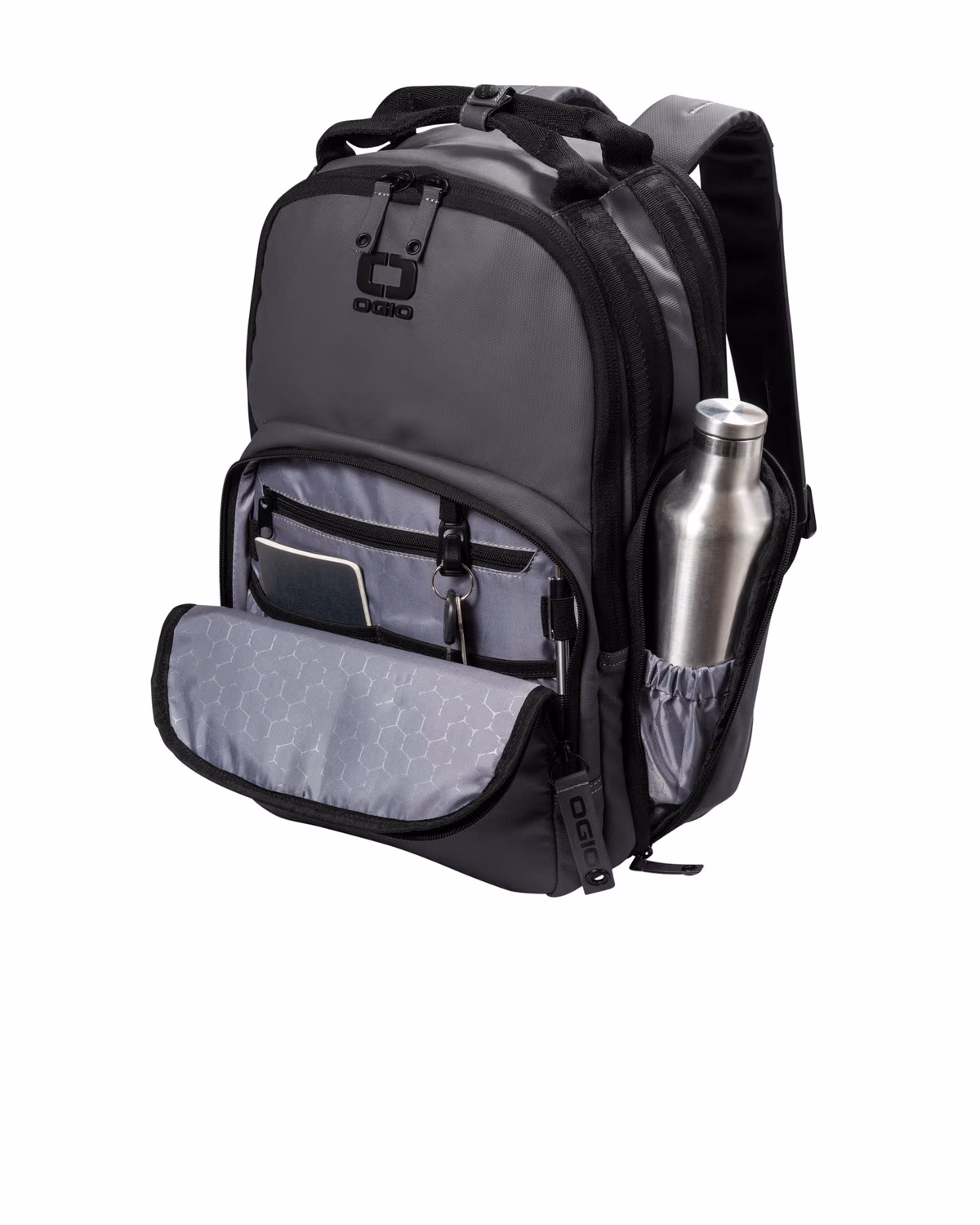 Custom OGIO Commuter Transfer Pack - Tarmac Grey side 2