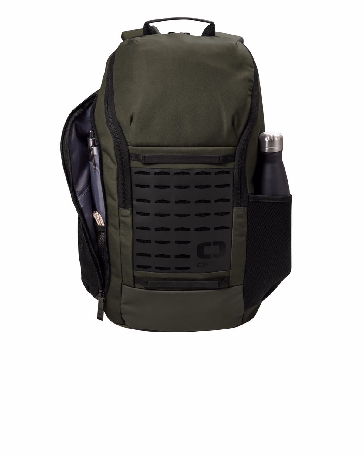Custom OGIO Surplus Pack - Deep Olive - flat front