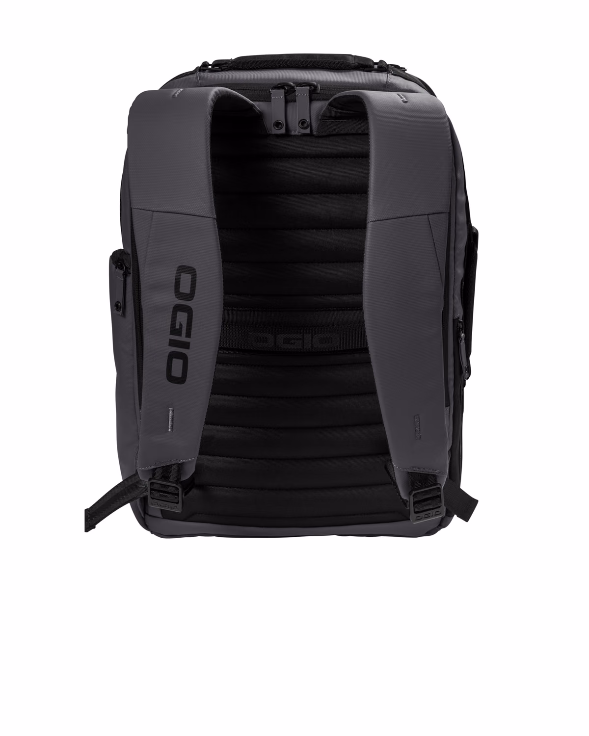 Custom OGIO Commuter XL Pack - Tarmac Grey - flat back