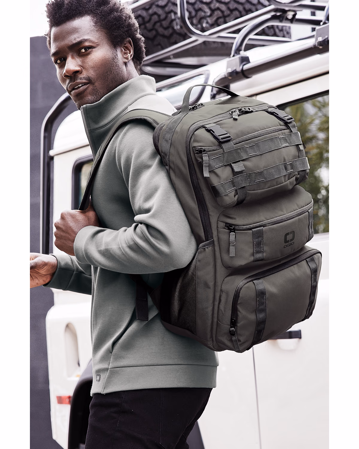 Custom OGIO Utilitarian Modular Pack - Blacktop - lifestyle