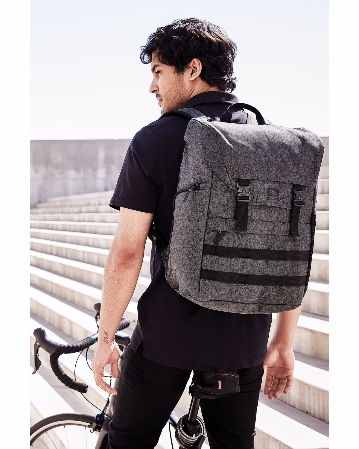 Custom OGIO Command Pack - Blacktop - lifestyle