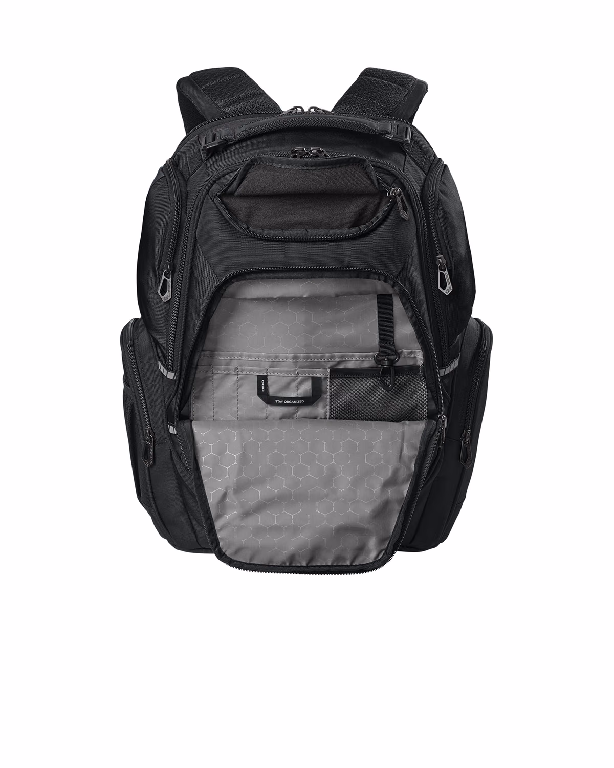Custom OGIO Kinetic Pack - Blacktop - detail