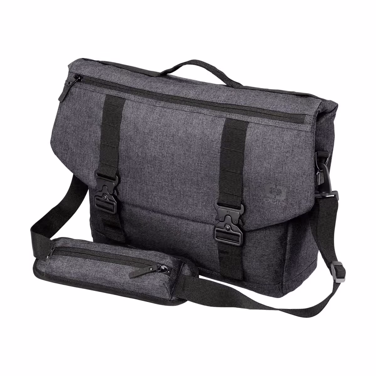 Custom OGIO Command Messenger - Tarmac Grey Heather side