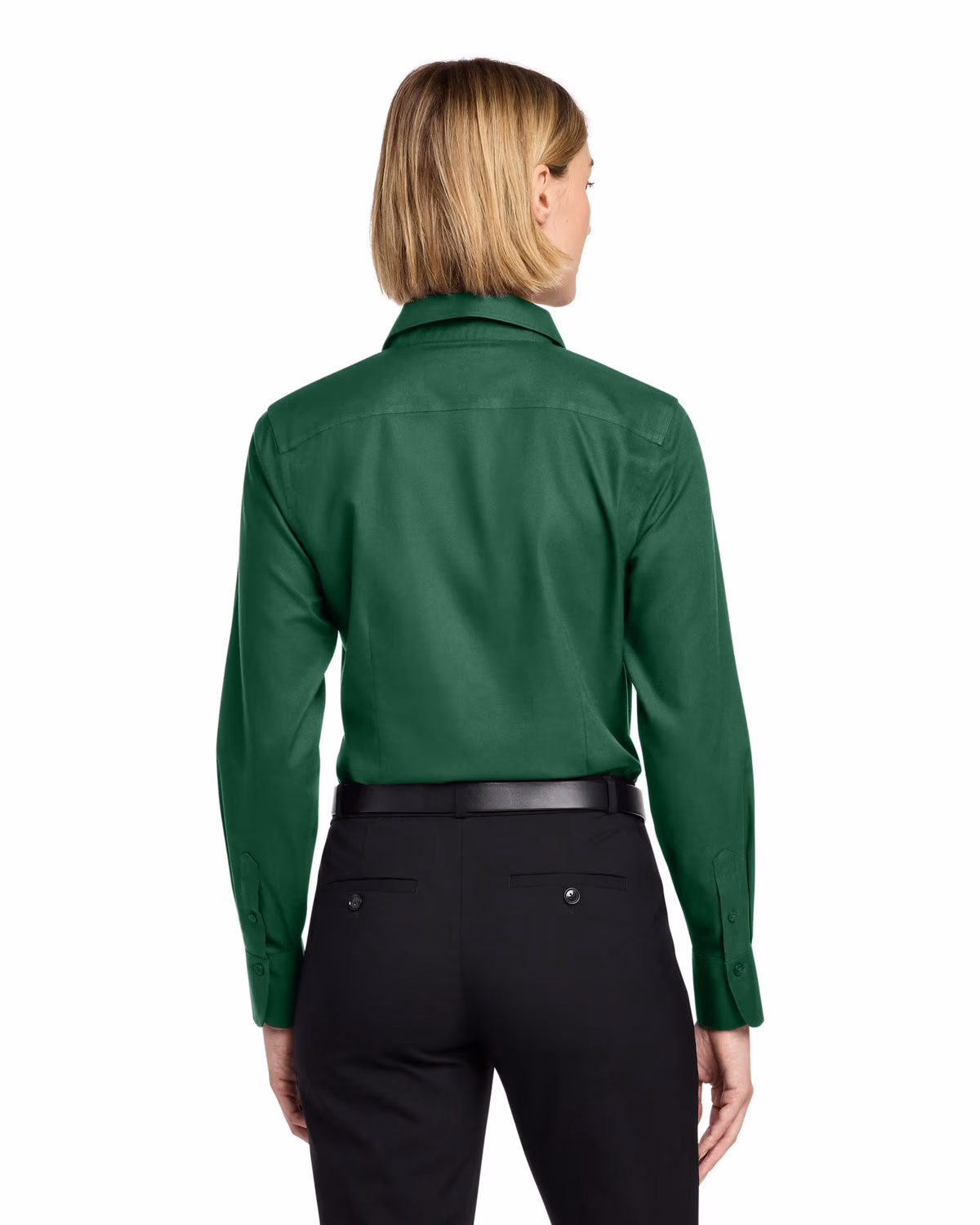 Custom Brooks Brothers Women’s Wrinkle-Free Stretch Nailhead Shirt - Club Green back