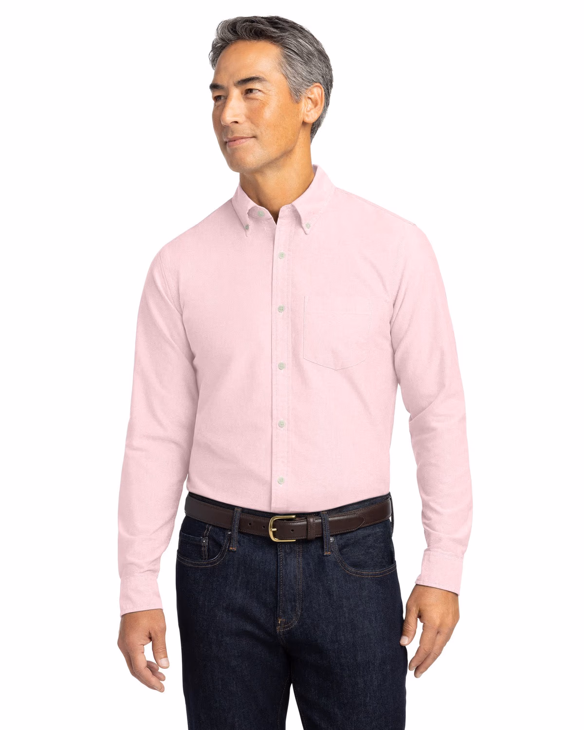 Custom Brooks Brothers Casual Oxford Cloth Shirt - Soft Pink front