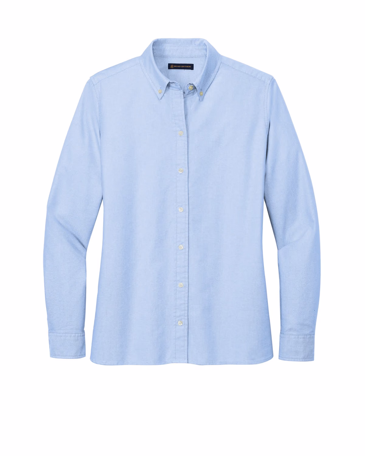 Custom Brooks Brothers Women’s Casual Oxford Cloth Shirt - Newport Blue flat front