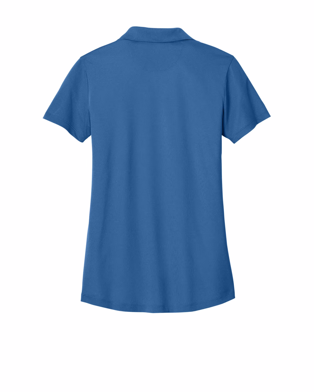 Custom Brooks Brothers Women’s Mesh Pique Performance Polo - Charter Blue flat back