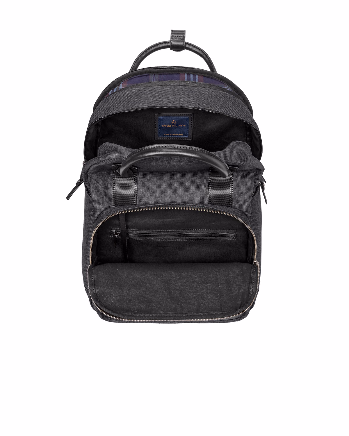 Custom Brooks Brothers Grant Dual-Handle Backpack - Heather Grey - other