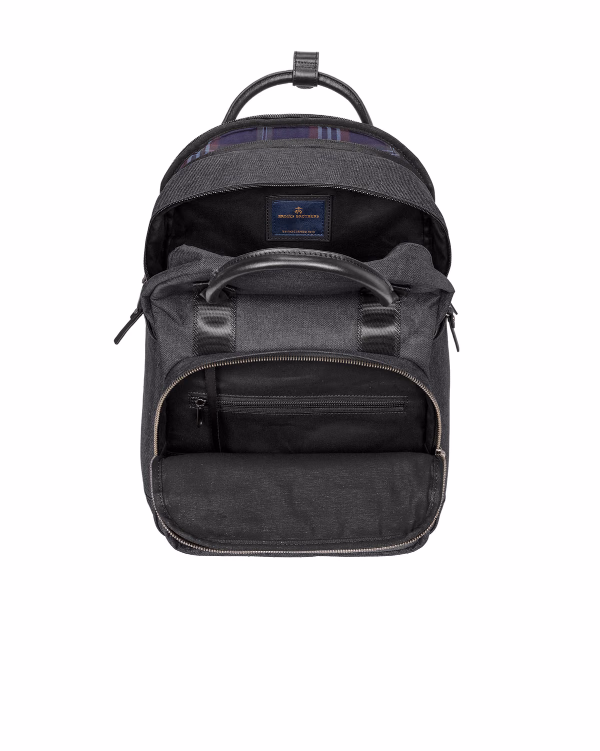 Custom Brooks Brothers Grant Dual-Handle Backpack - Heather Grey - other