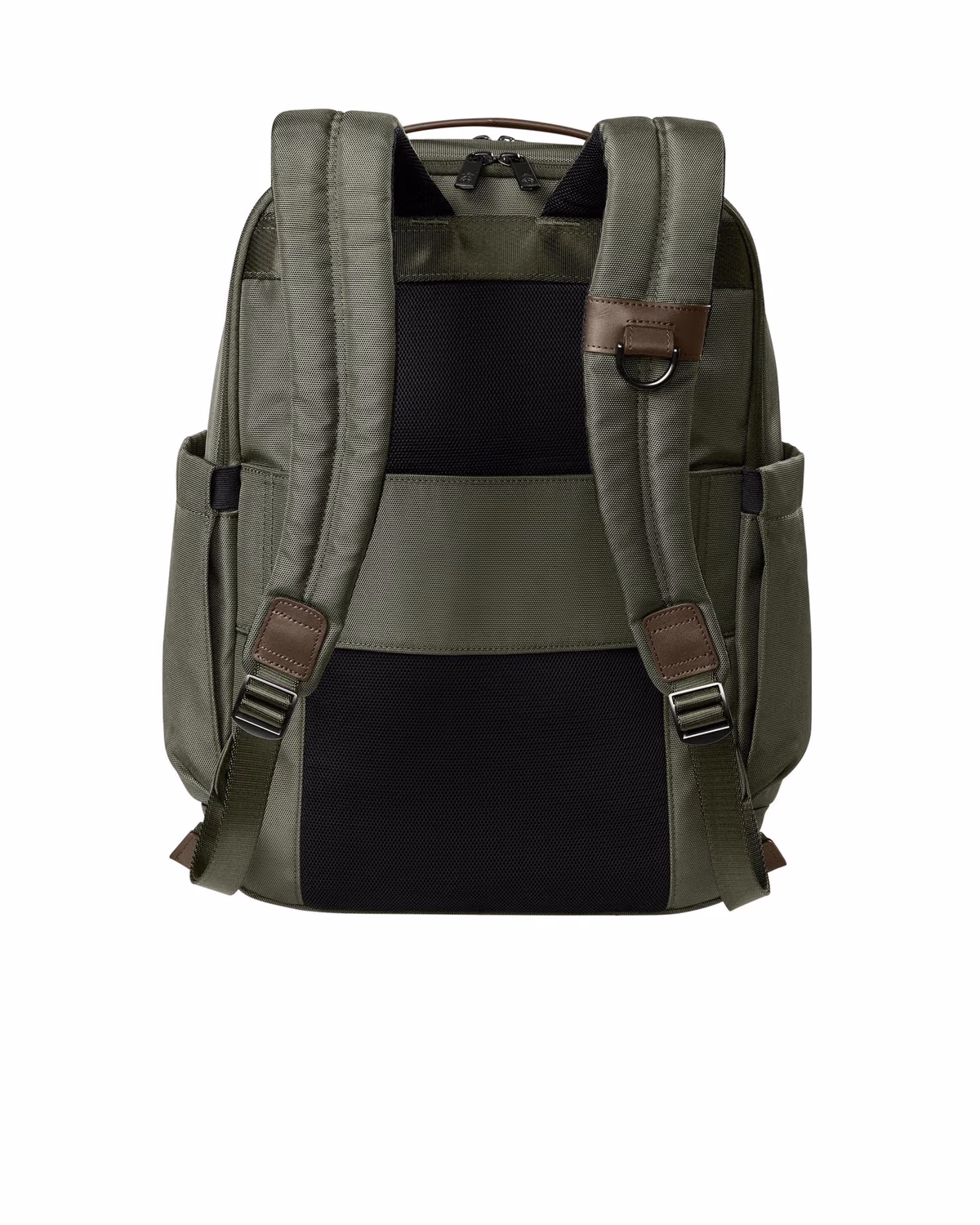 Custom Brooks Brothers Oxford Backpack - Noble Green back