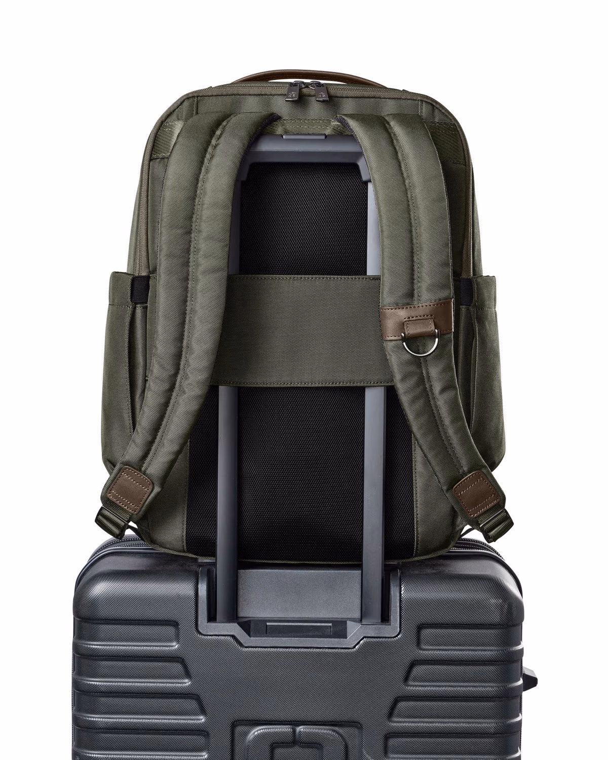 Custom Brooks Brothers Oxford Backpack - Noble Green detail