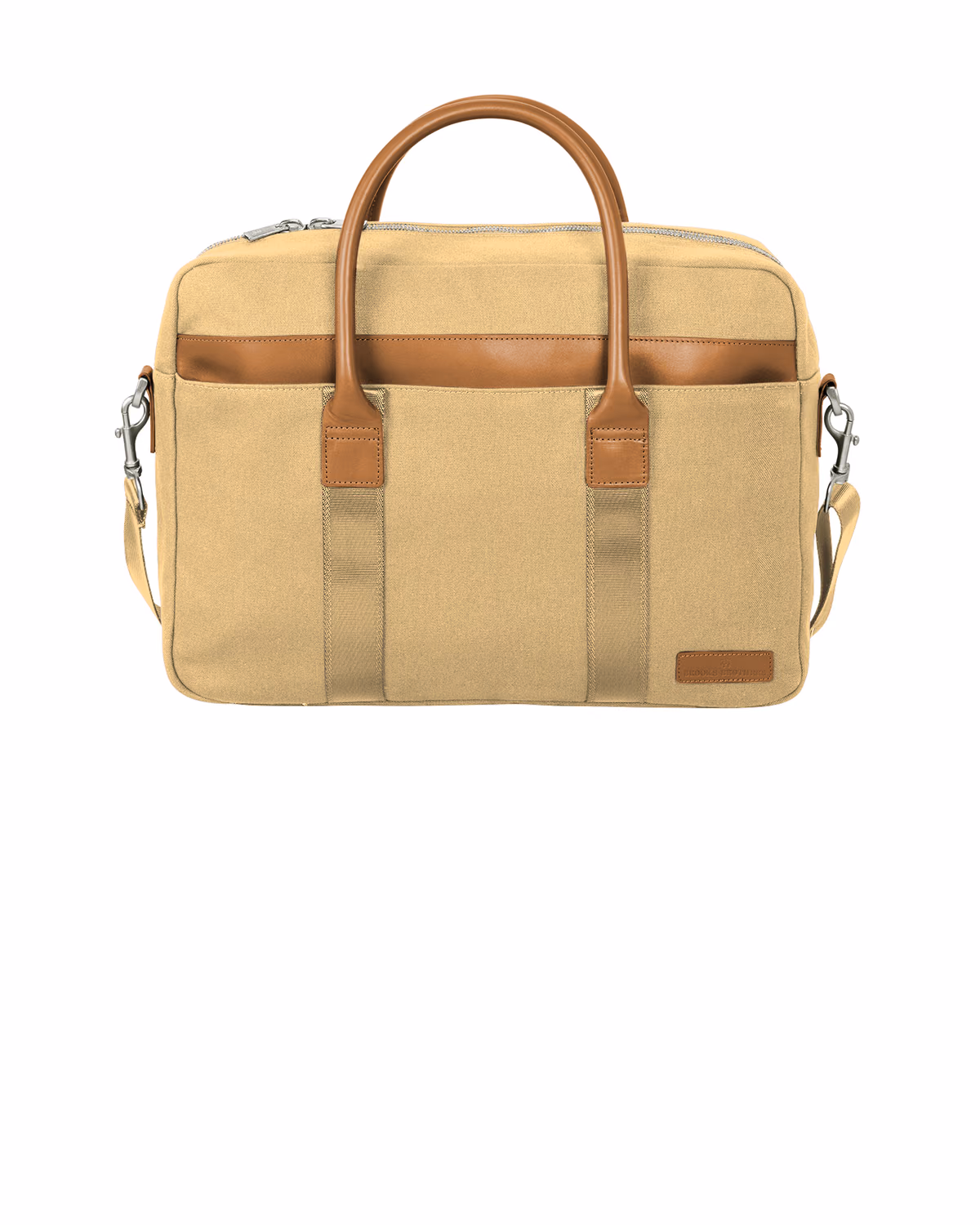 Custom Brooks Brothers Wells Briefcase - Ledger Khaki - other