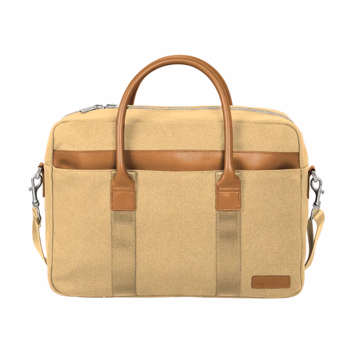 Custom Brooks Brothers Wells Briefcase - Ledger Khaki - other