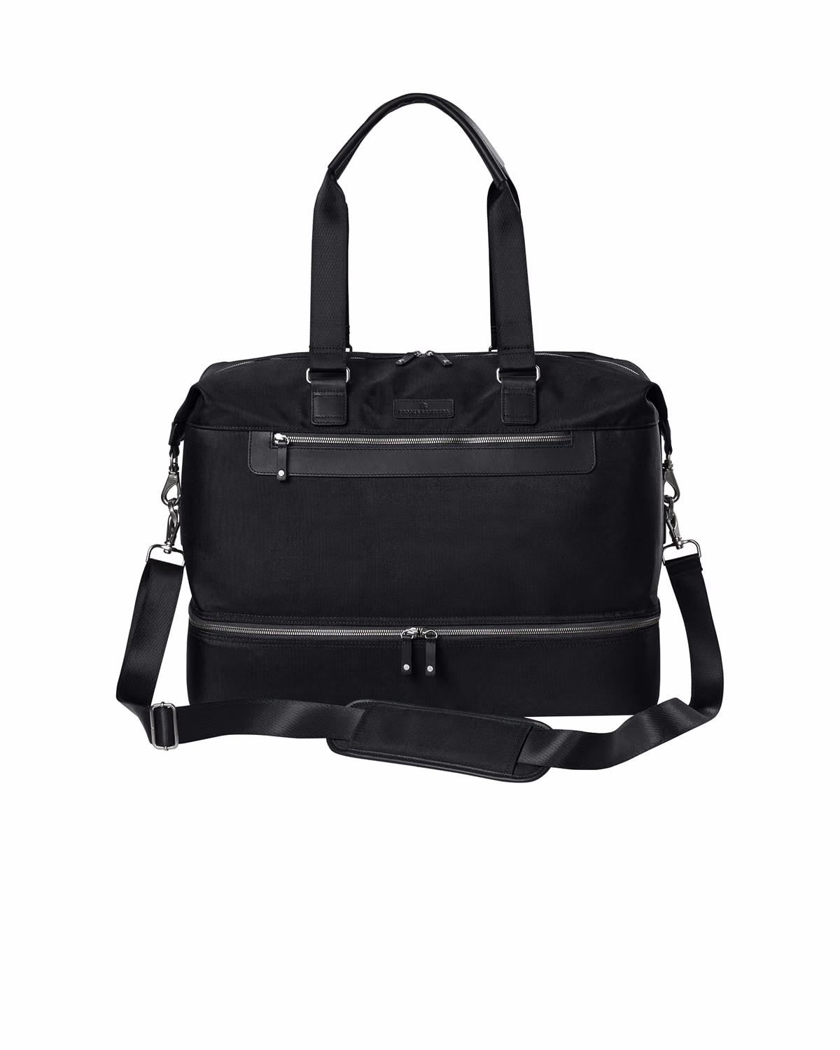 Custom Brooks Brothers Oxford Weekender - Deep Black - detail