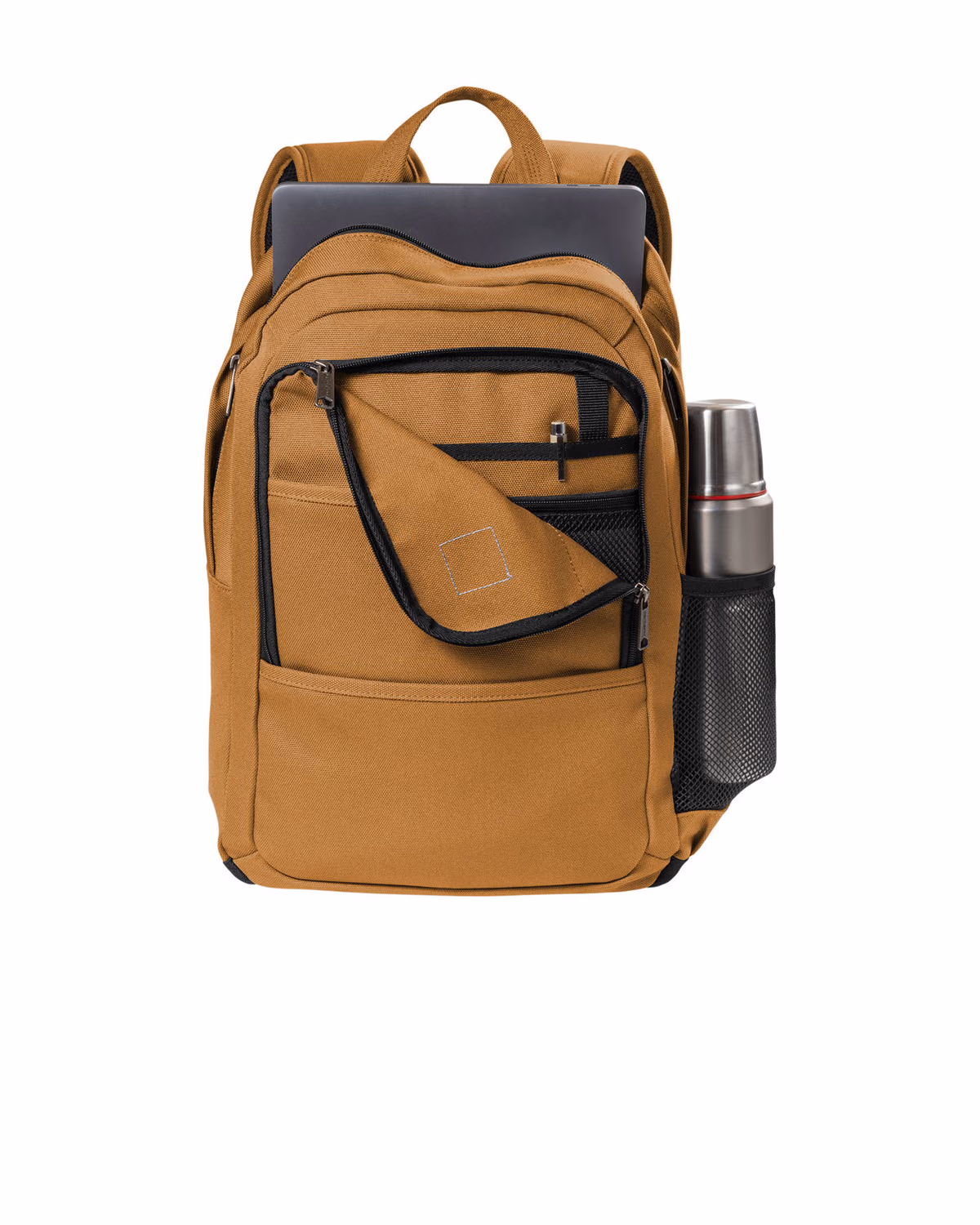 Custom Carhartt Foundry Series Backpack - Carhartt Brown - flat front