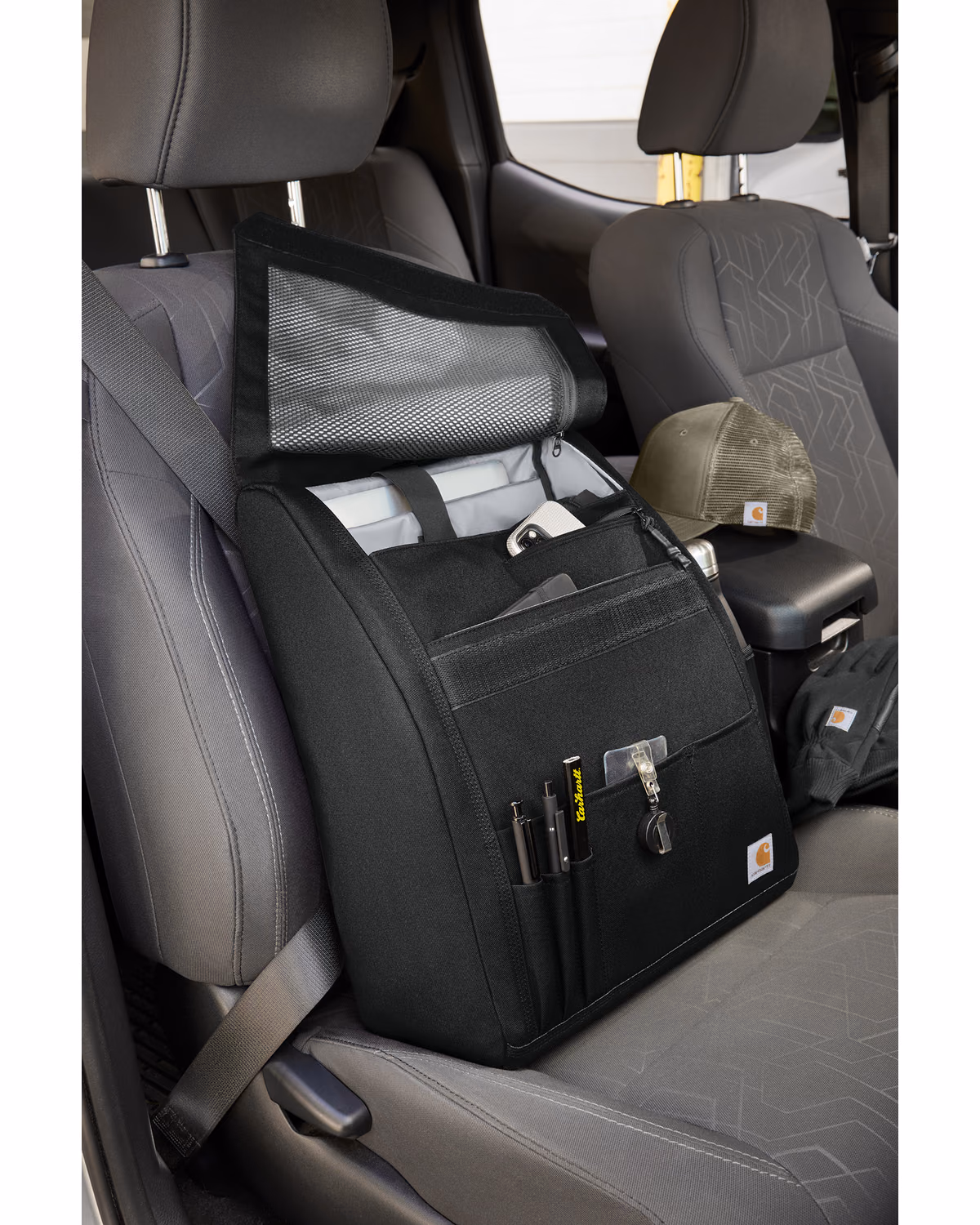 Custom Carhartt Universal Seat Organizer - Black - lifestyle