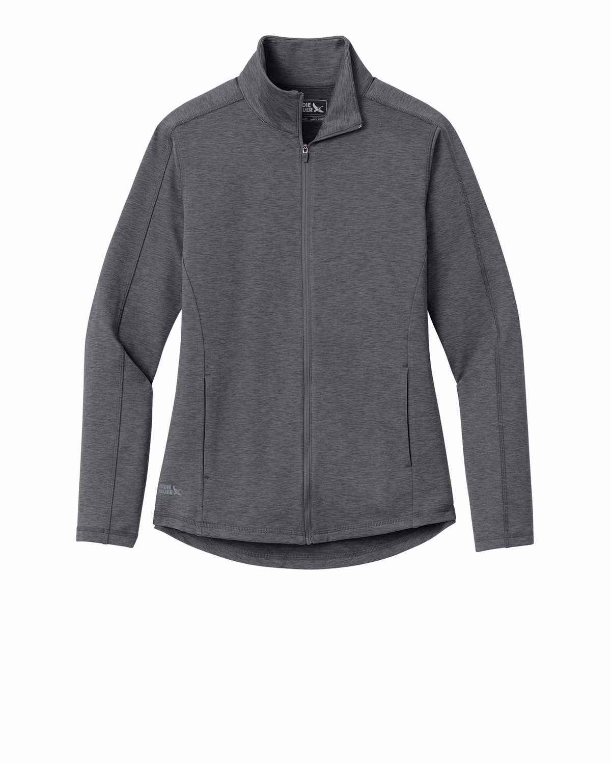 Custom Eddie Bauer Women’s Adventurer Full-Zip, Metal Grey Heather, front view