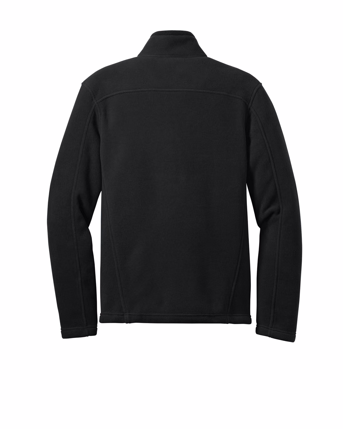Custom Eddie Bauer Full-Zip Fleece Jacket, Black, back view