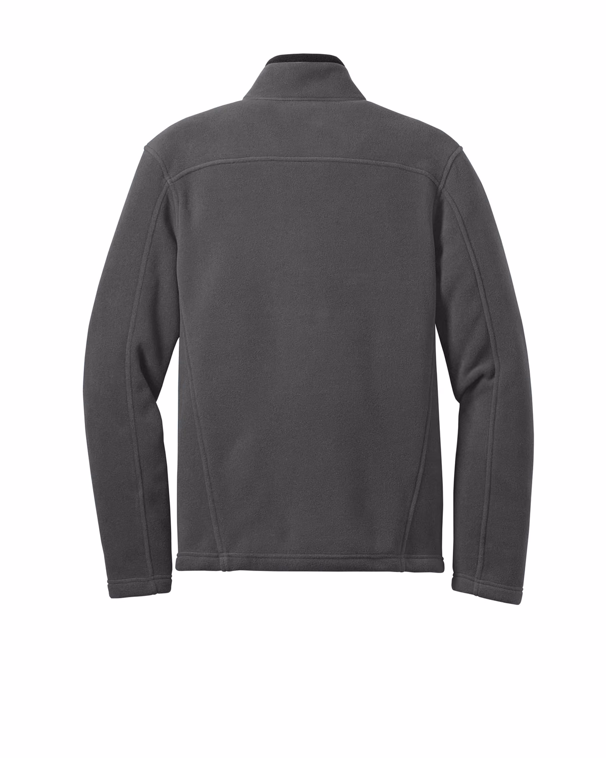 Custom Eddie Bauer Full-Zip Fleece Jacket, Grey Steel, back view