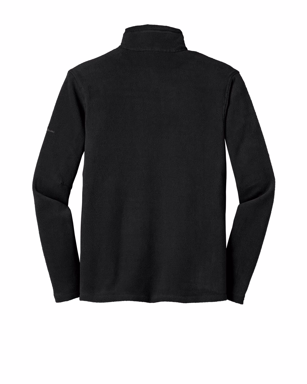 Custom Eddie Bauer Full-Zip Microfleece Jacket, Black, back view