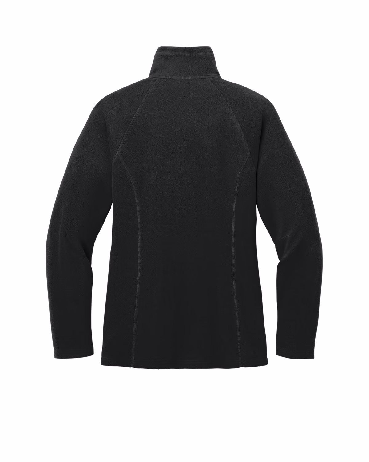 Custom Eddie Bauer Women's Full-Zip Microfleece Jacket, Black, back view
