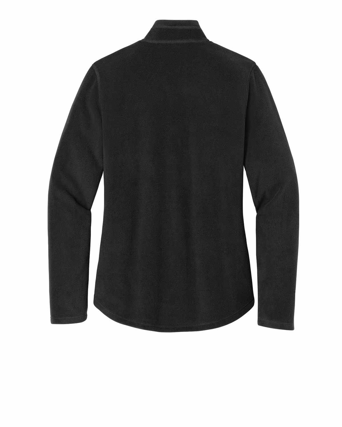 Custom Eddie Bauer Women's 1/2-Zip Microfleece Jacket, Black, back view