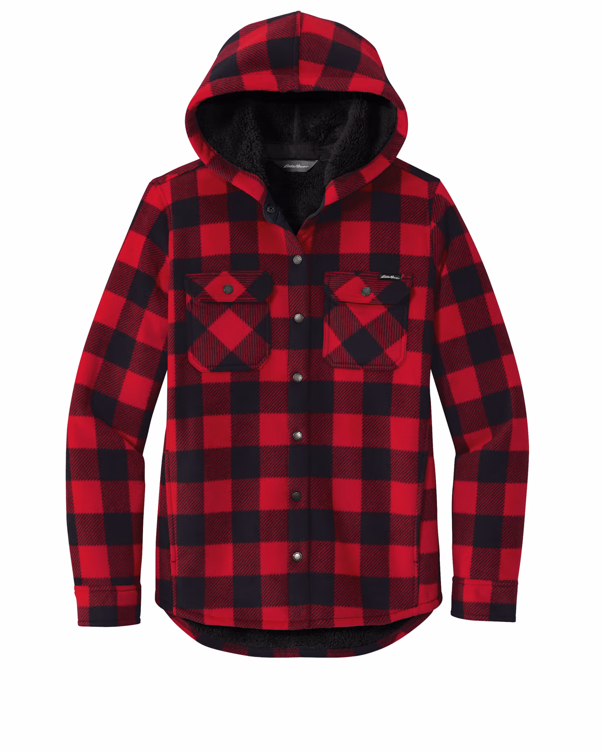 Custom Eddie Bauer Women's Woodland Shirt Jac, Radish/ Black, front view