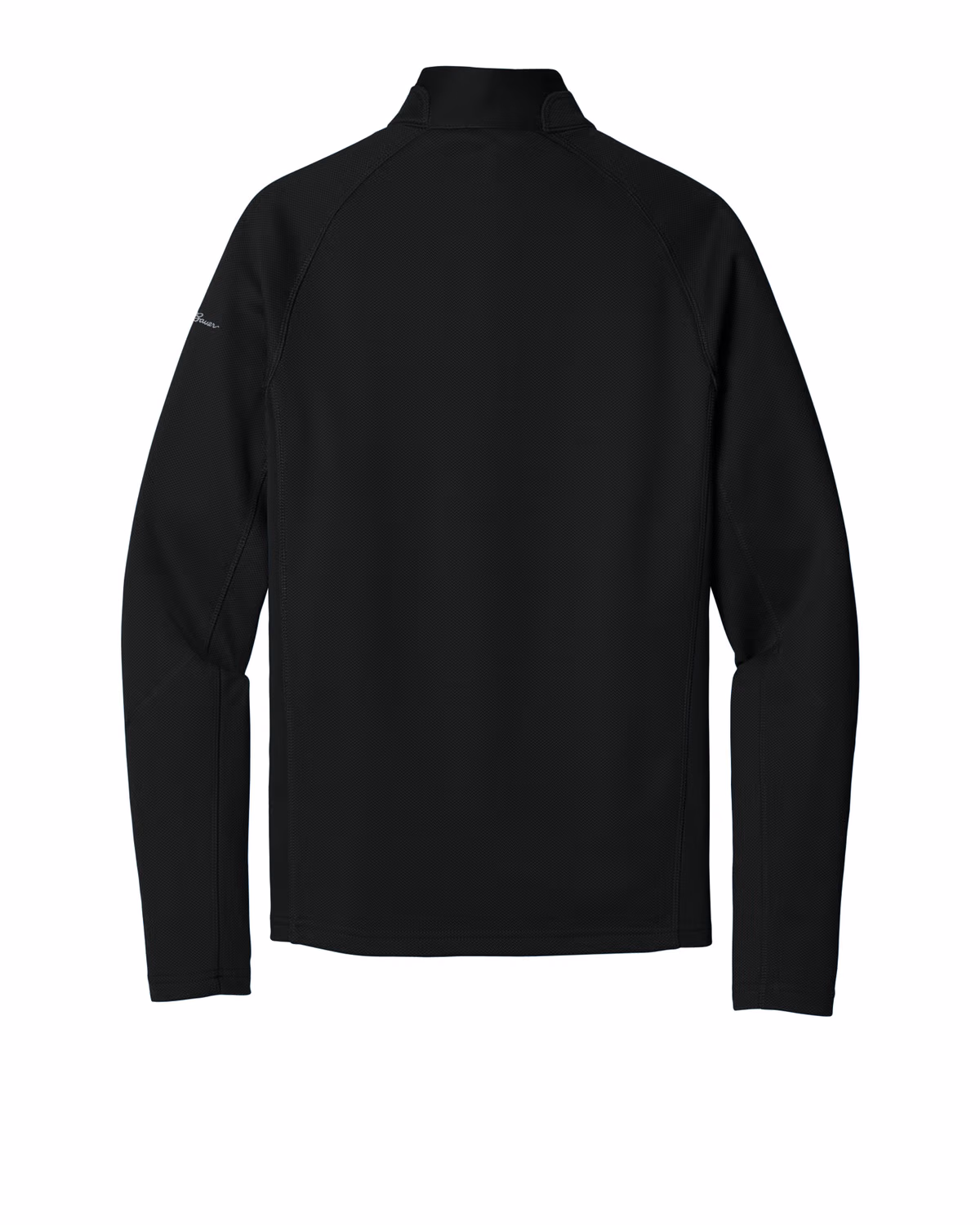 Custom Eddie Bauer 1/2-Zip Performance Fleece, Black, back view