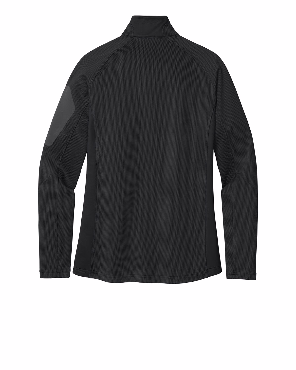Custom Eddie Bauer Women's 1/2-Zip Performance Fleece, Black, back view