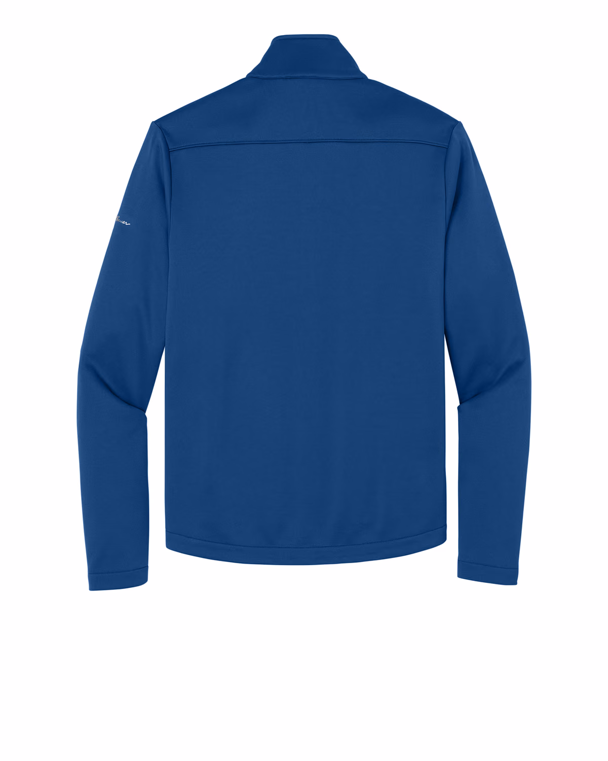Custom Eddie Bauer Smooth Mid Layer Fleece 1/2-Zip, Cobalt Blue, back view