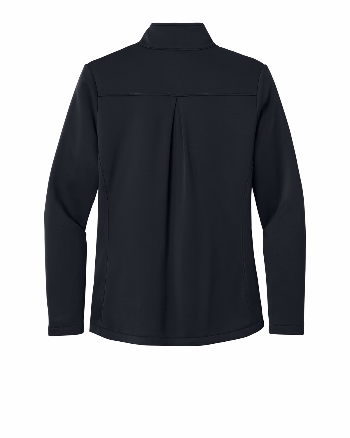 Custom Eddie Bauer Women’s Smooth Mid Layer Fleece 1/2-Zip, Black, back view