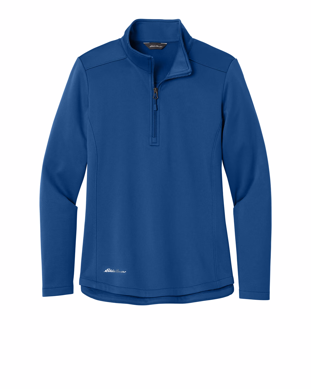 Custom Eddie Bauer Women’s Smooth Mid Layer Fleece 1/2-Zip, Cobalt Blue, front view