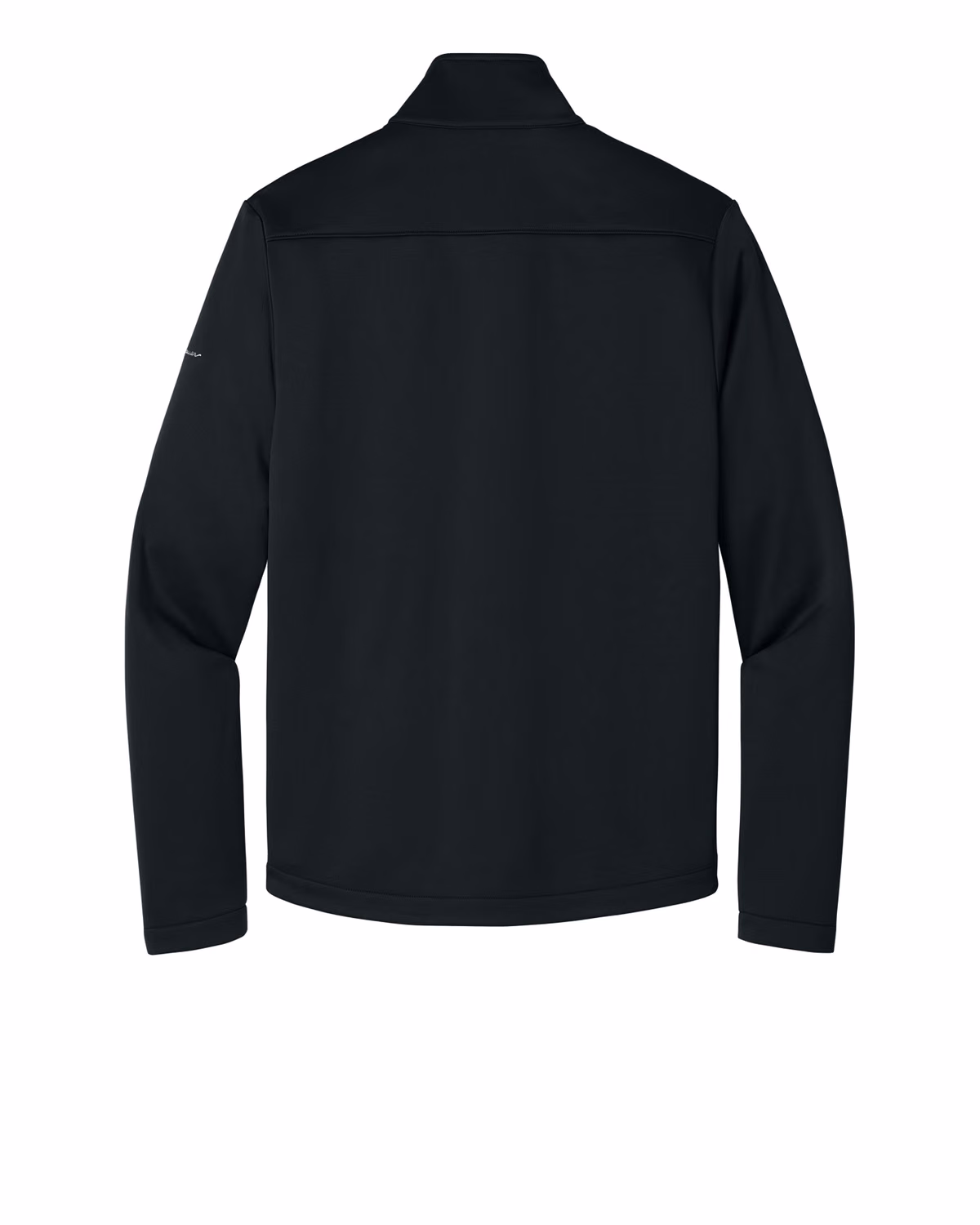 Custom Eddie Bauer Smooth Mid Layer Fleece Full-Zip, Black, back view