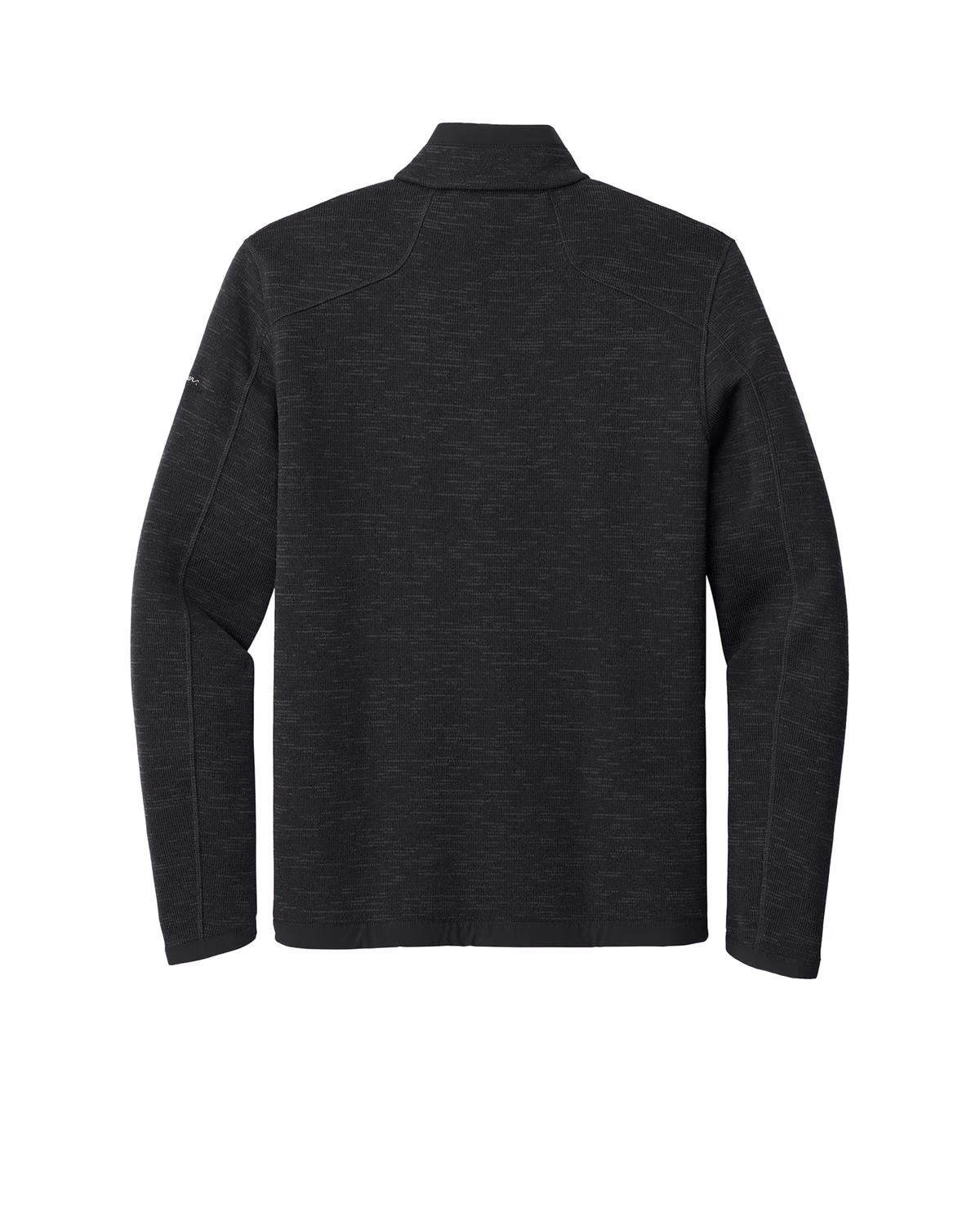 Custom Eddie Bauer Sweater Fleece Full-Zip, Black, back view