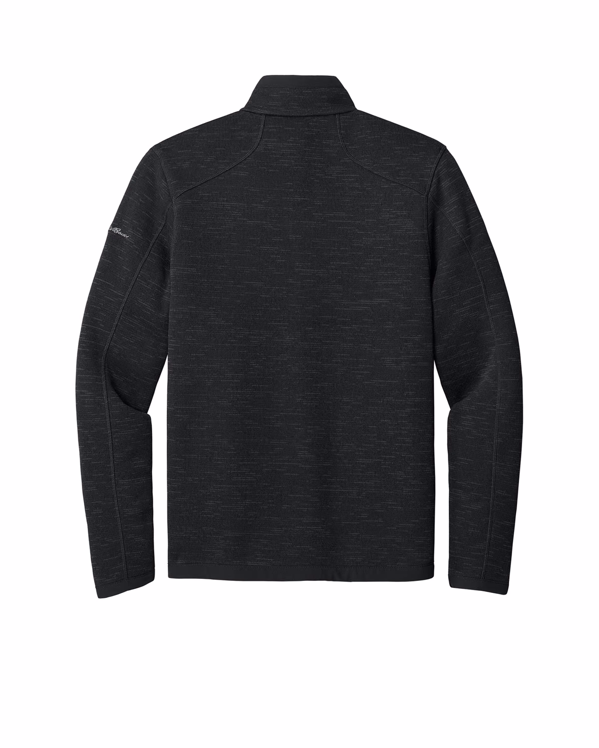 Custom Eddie Bauer Sweater Fleece 1/4-Zip, Black, back view