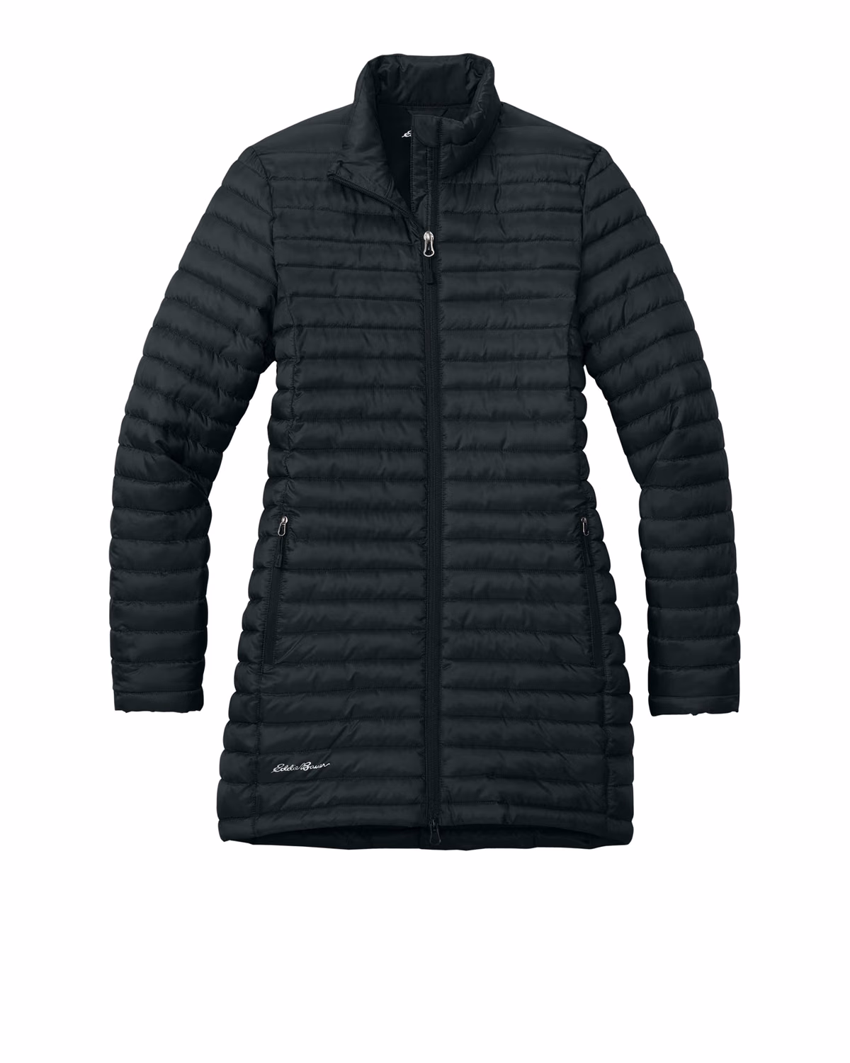 Custom Eddie Bauer Women’s Packable Quilted Full-Zip, Black, front view