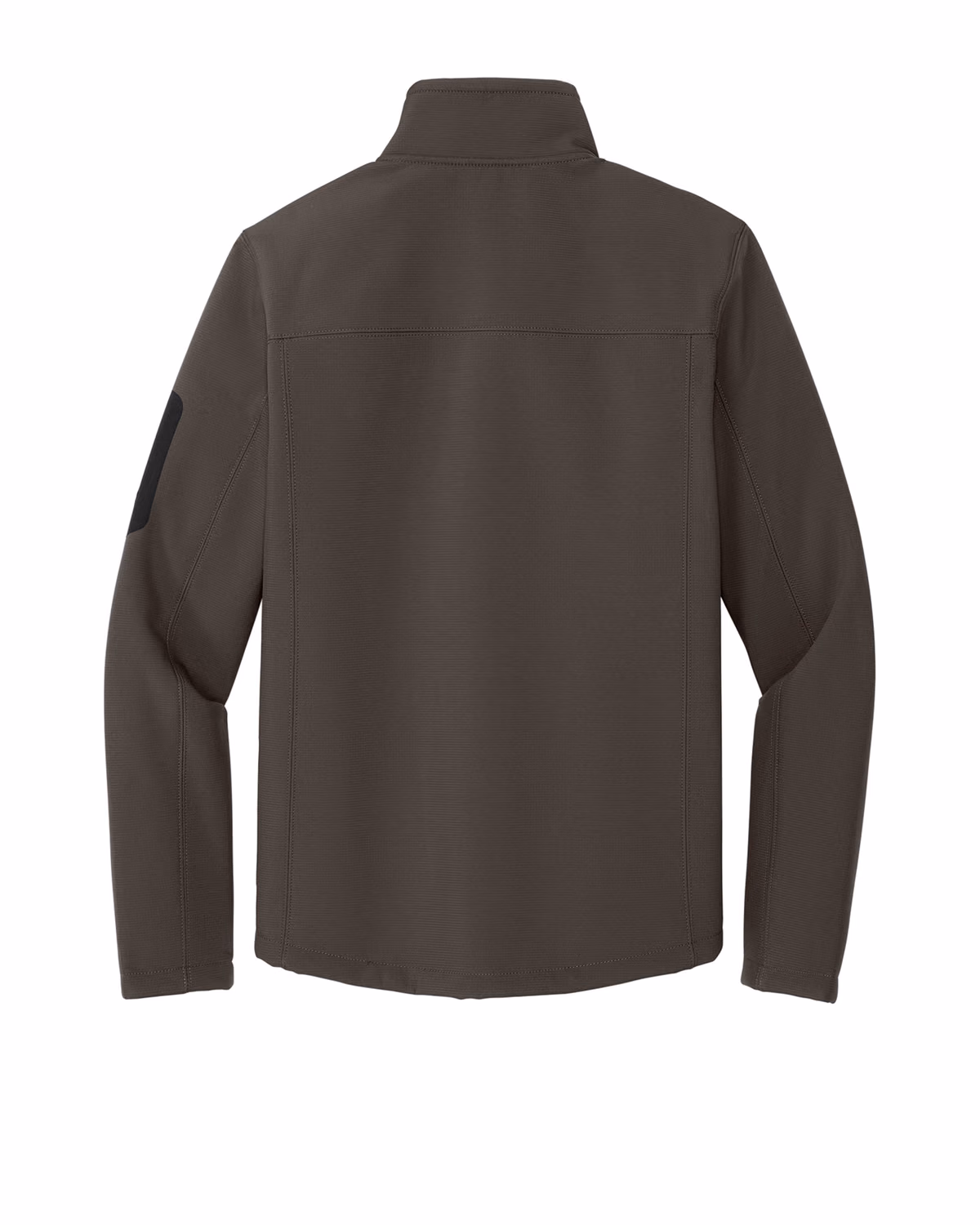 Custom Eddie Bauer Rugged Ripstop Soft Shell Jacket, Canteen Grey, back view