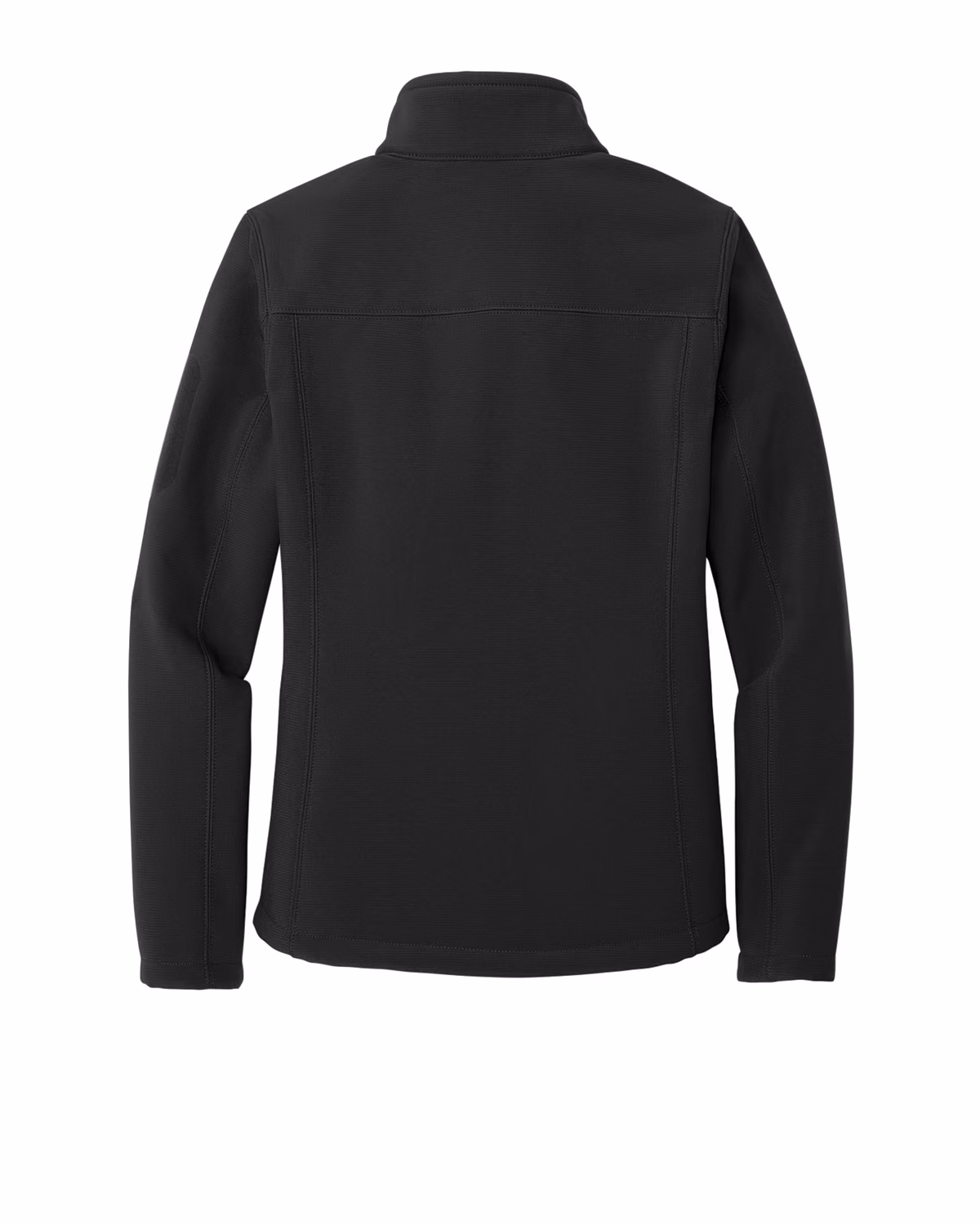 Custom Eddie Bauer Women's Rugged Ripstop Soft Shell Jacket, Black, back view