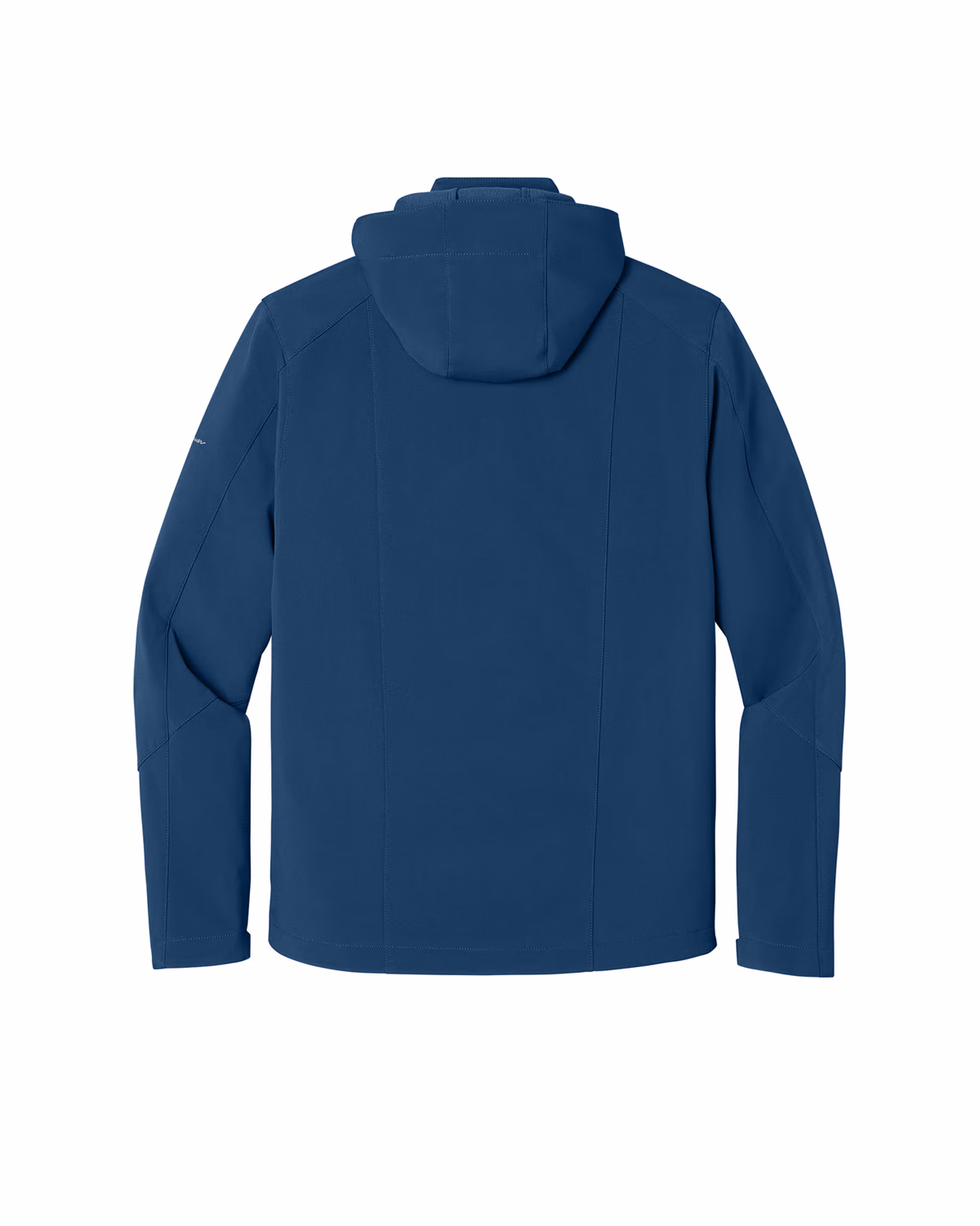Custom Eddie Bauer Hooded Soft Shell Parka, Admiral Blue, back view