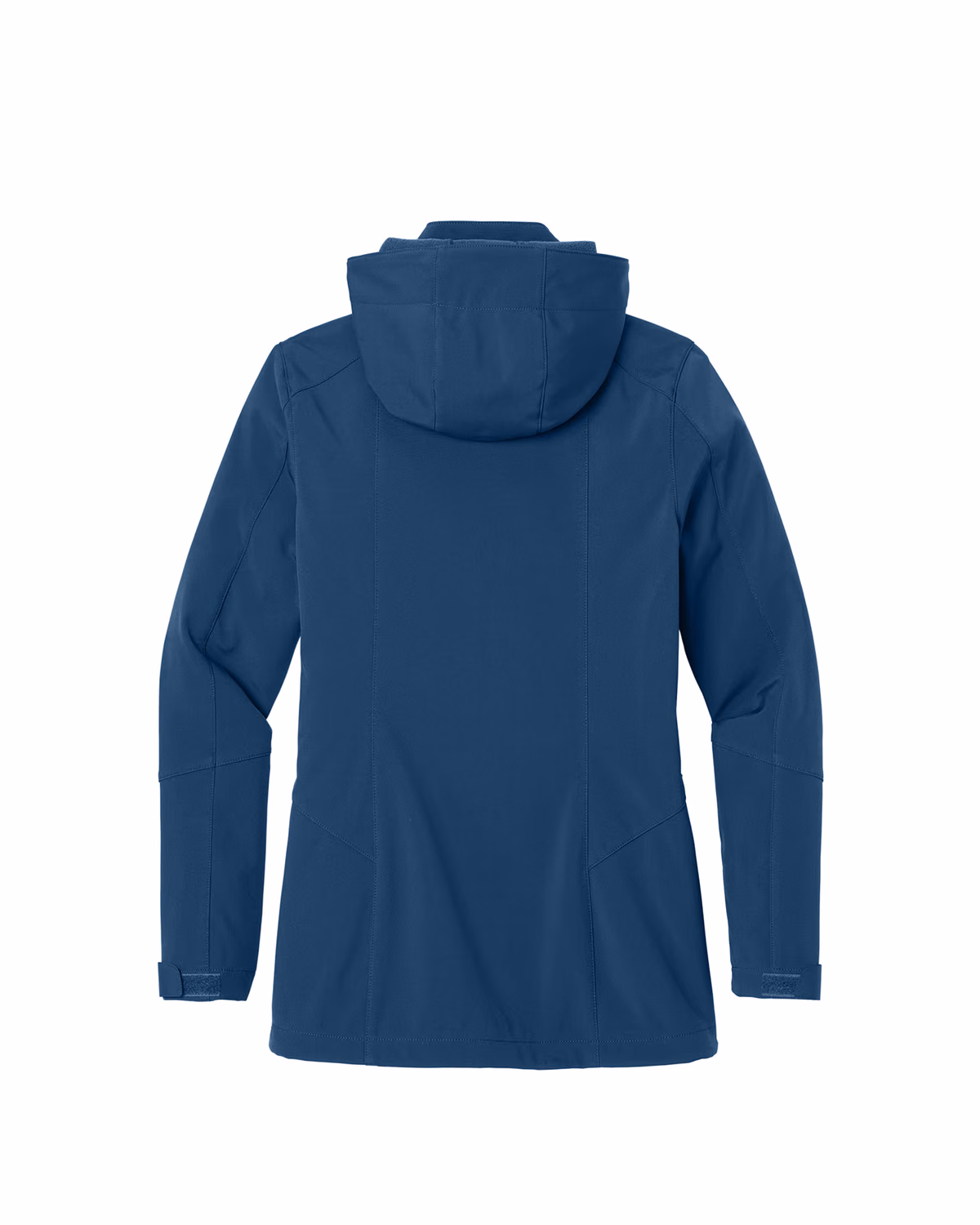 Custom Eddie Bauer Women's Hooded Soft Shell Parka, Admiral Blue, back view