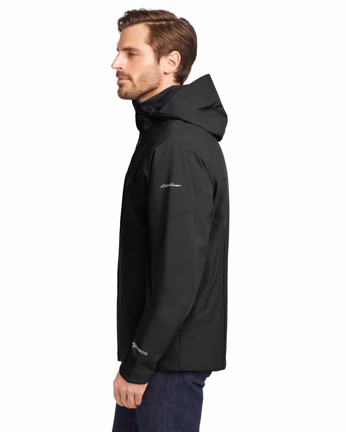 Custom Eddie Bauer WeatherEdge Plus Insulated Jacket, Black, side view