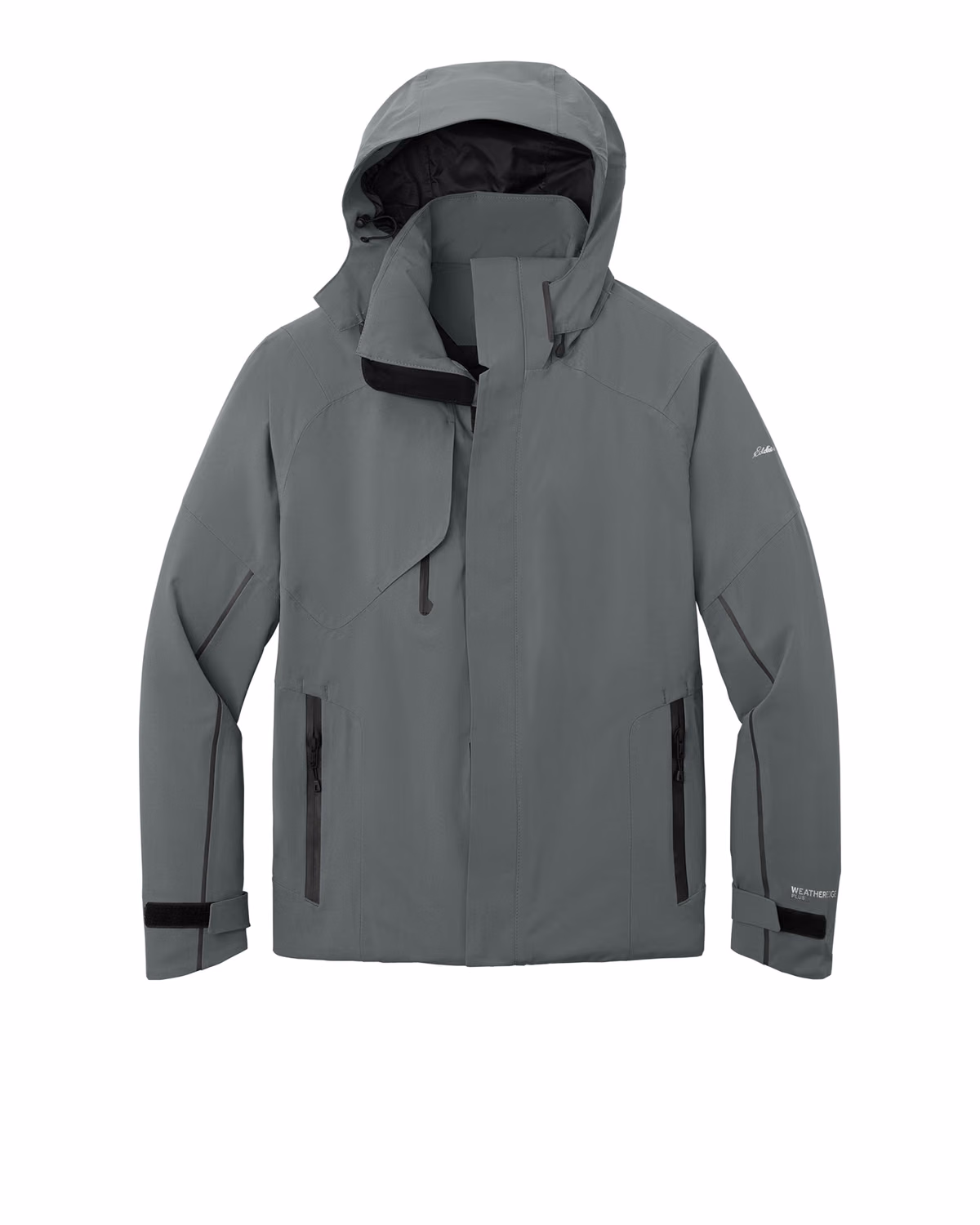 Custom Eddie Bauer WeatherEdge Plus Insulated Jacket, Metal Grey, front view