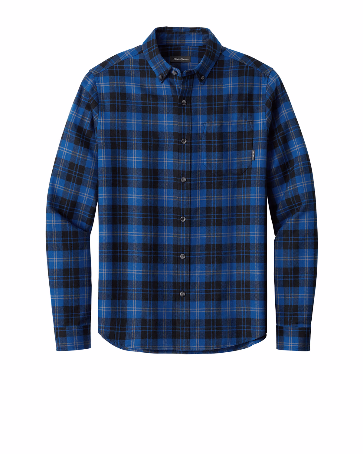 Custom Eddie Bauer Long Sleeve Favorite Flannel Plaid Shirt